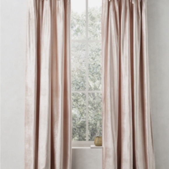 Brand New RH teen RH luster velvet tie top drapes 2 panels size 50x96 lined - Picture 5 of 5